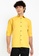 FIDELIO yellow Hype Plain Mid-Sleeves Shirt E6EFAAA9481366GS_1