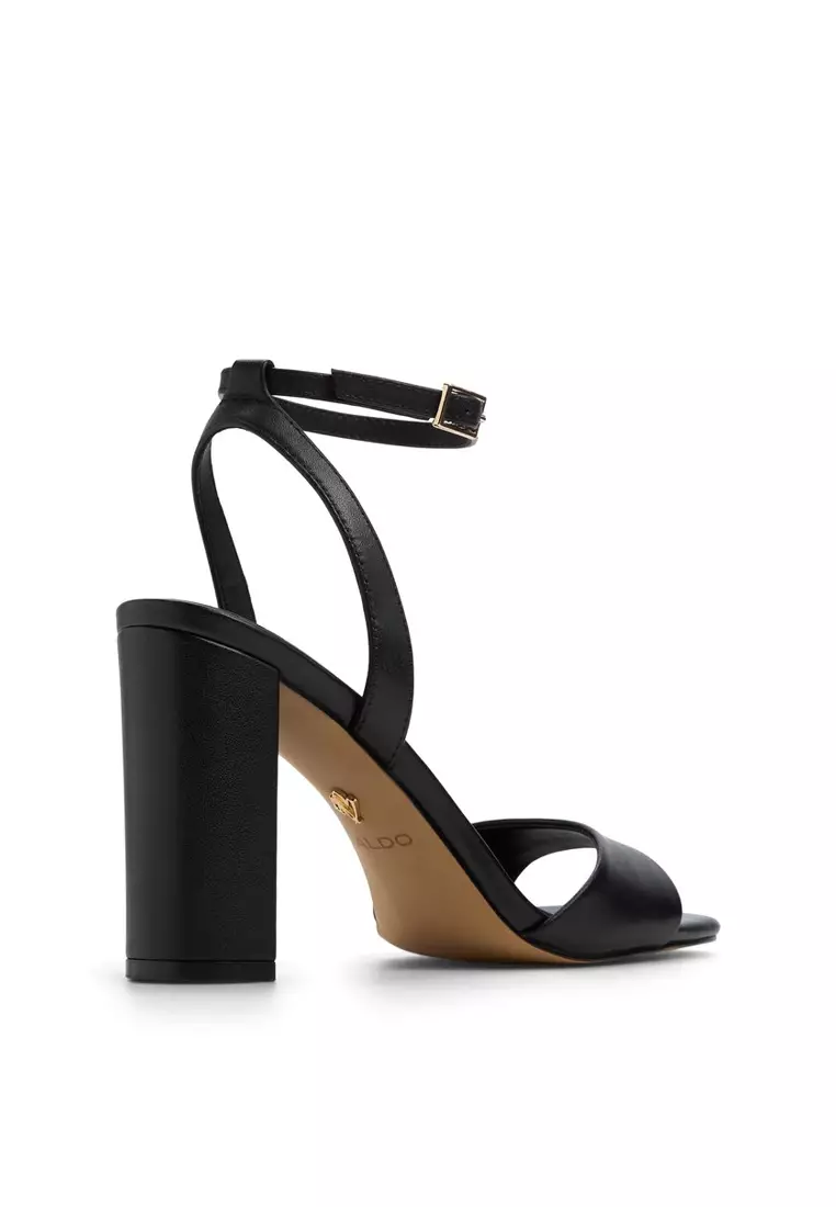 Open Toe Aldo Black Strap Heels Aldo Madalene Black Leather Joli