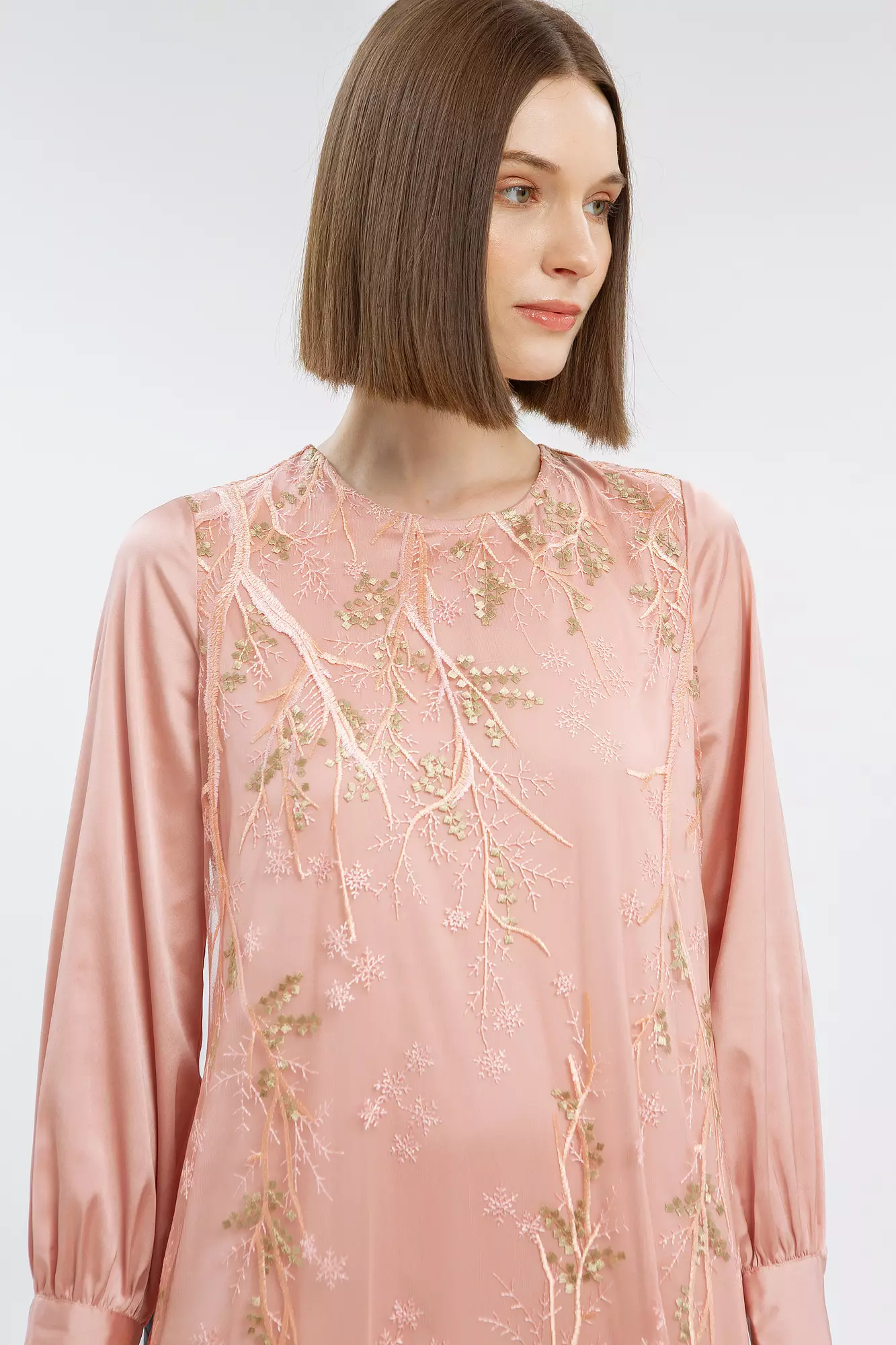 Minimal Hallima Dress Pink Warna PINK