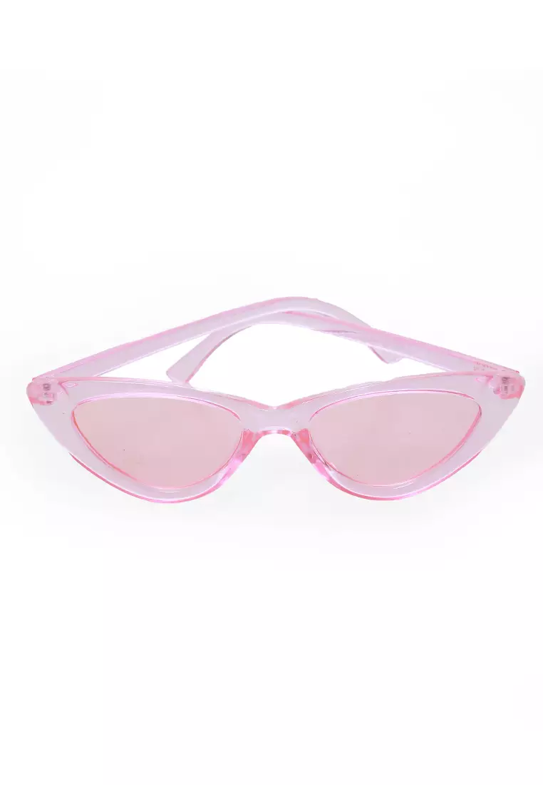 Ulrico Kacamata Fashion Anak Unisex Cat Eye Children's Glasses Cute Design Material Plastic ORIGINAL - Pink