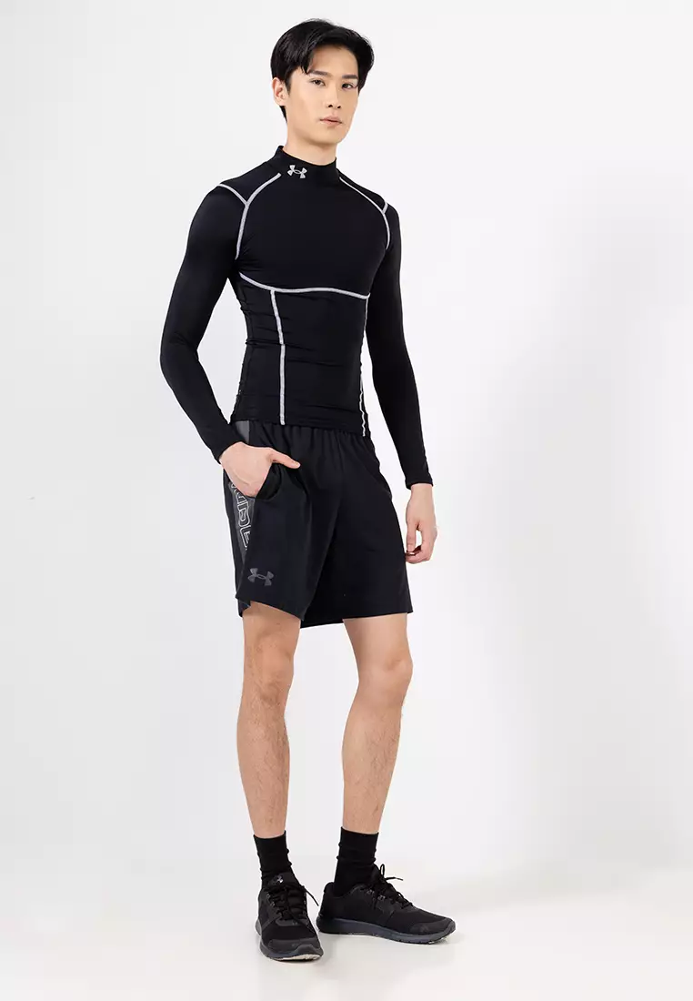 HeatGear® Elite 男裝壓縮緊身圓領長袖上衣