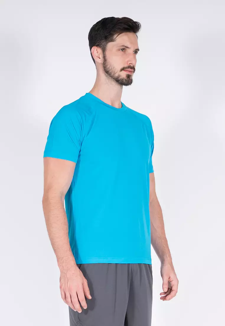 Amnig Men Training Raglan T-Shirt (Atomic Blue)