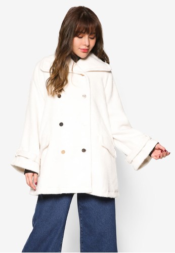 雙排鈕寬版長版外套, 服飾, 夾克zalora 鞋評價 & 大衣