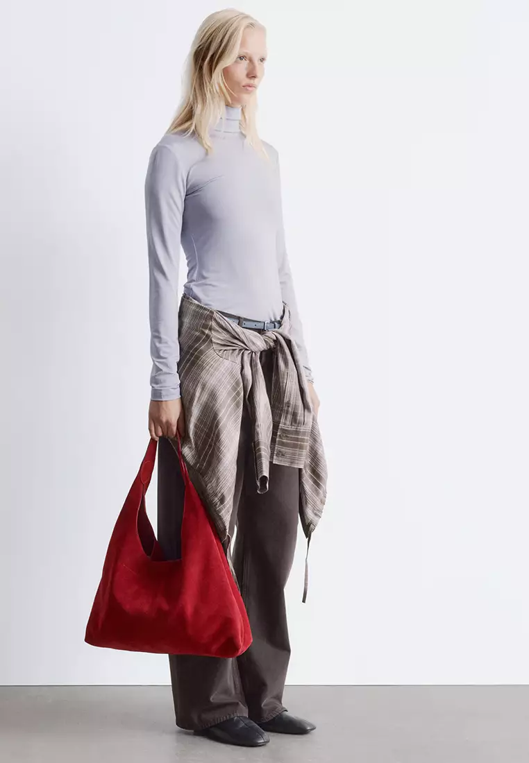 Slim Fit Turtleneck Top