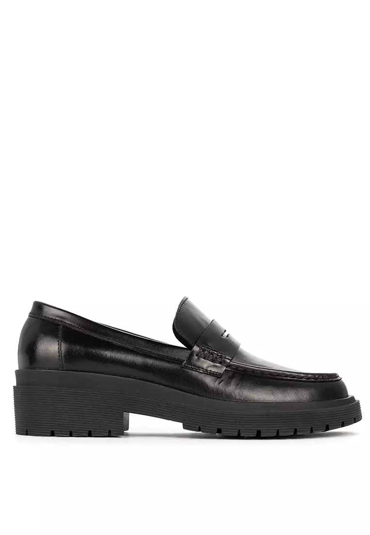 Buy Bristol Shoes Ashanti Black Lug Sole Penny Loafer 2023 Online ...