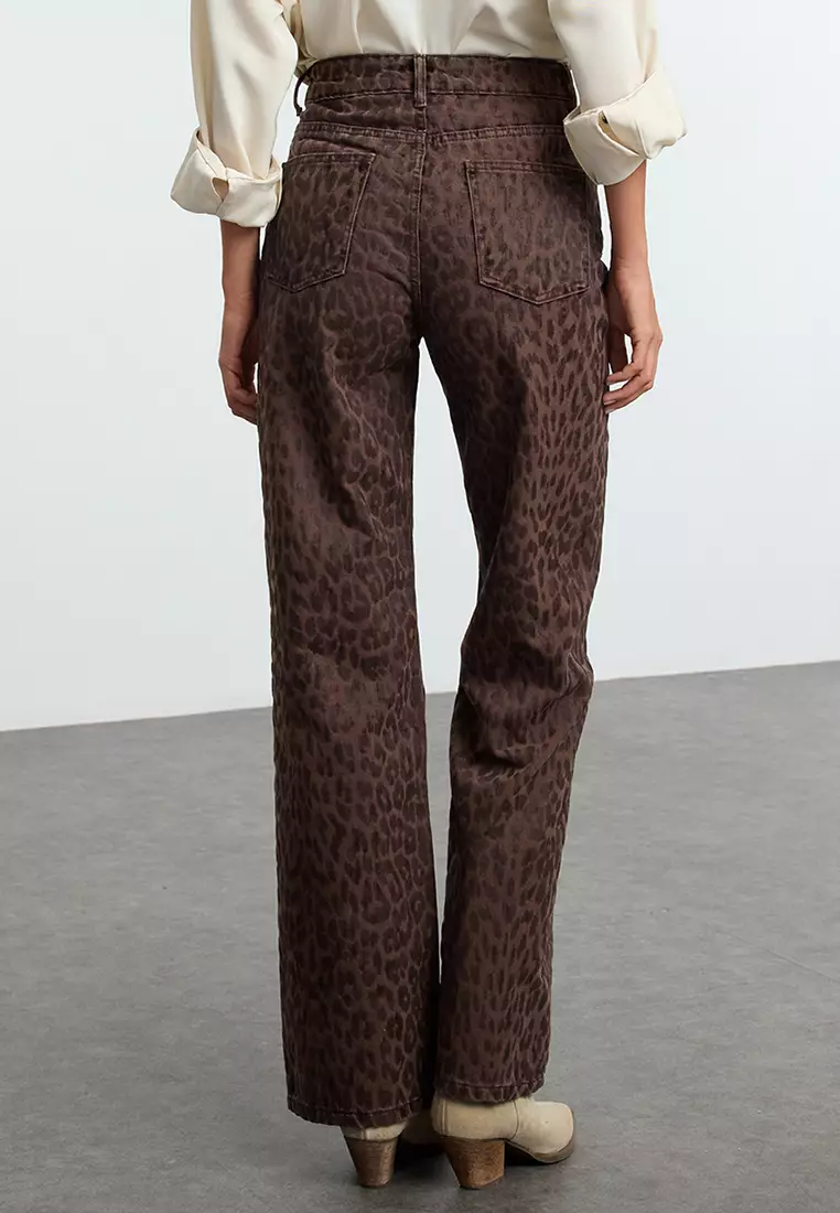 Cotton High Waist Jeans