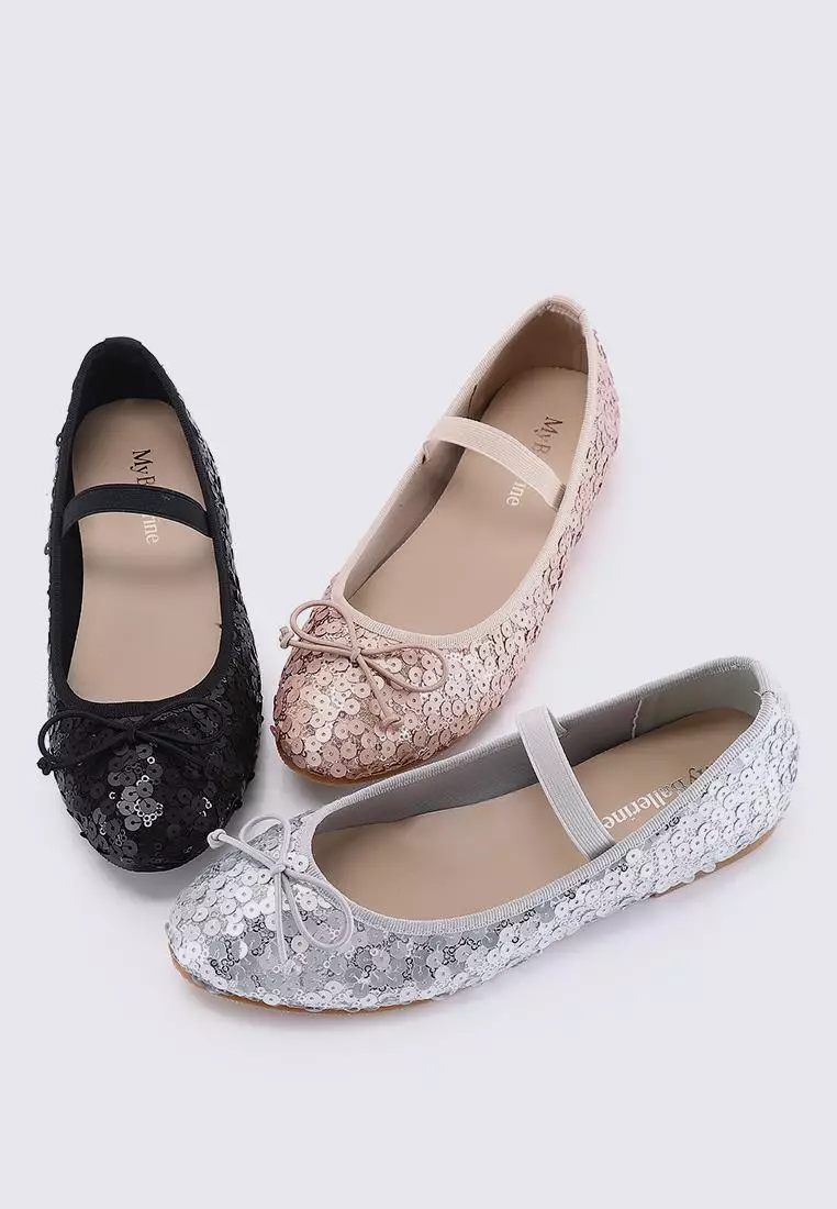 Emerson Comfy Ballerina In Silver