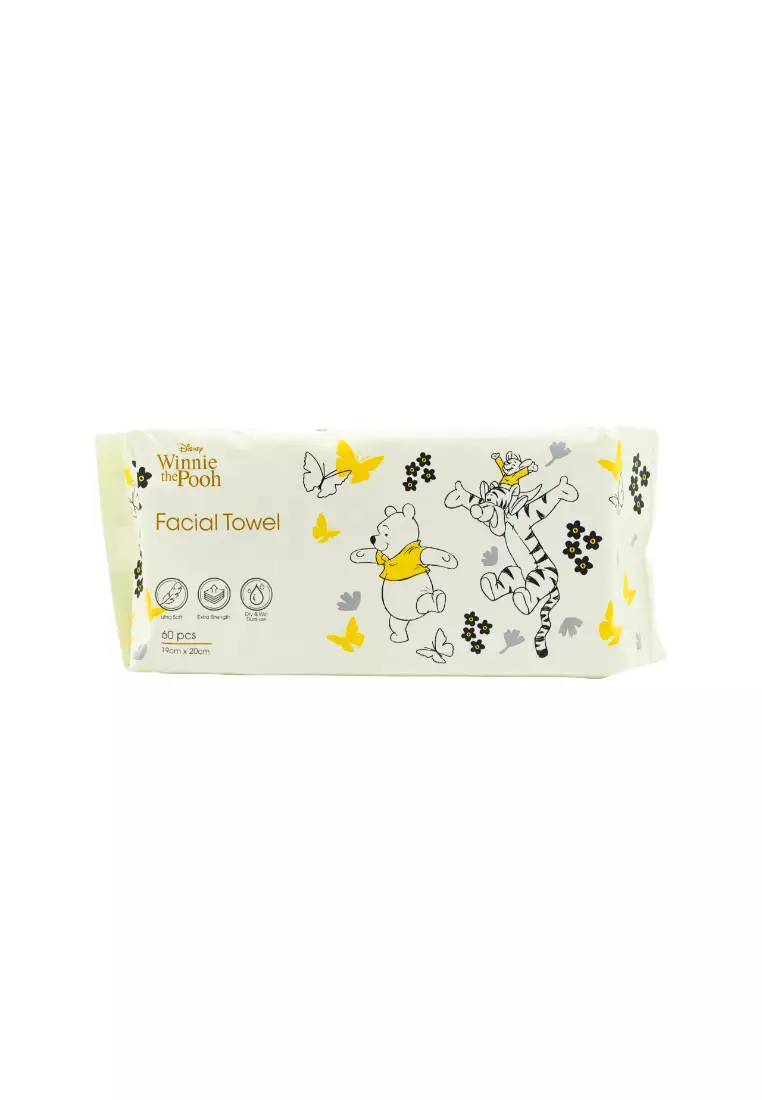 SASATINNIE  Winnie the Pooh Facial Towel(60pcs)