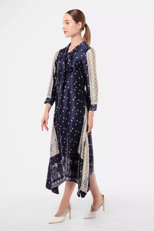 Minimal Alma Dress Gamis Navy