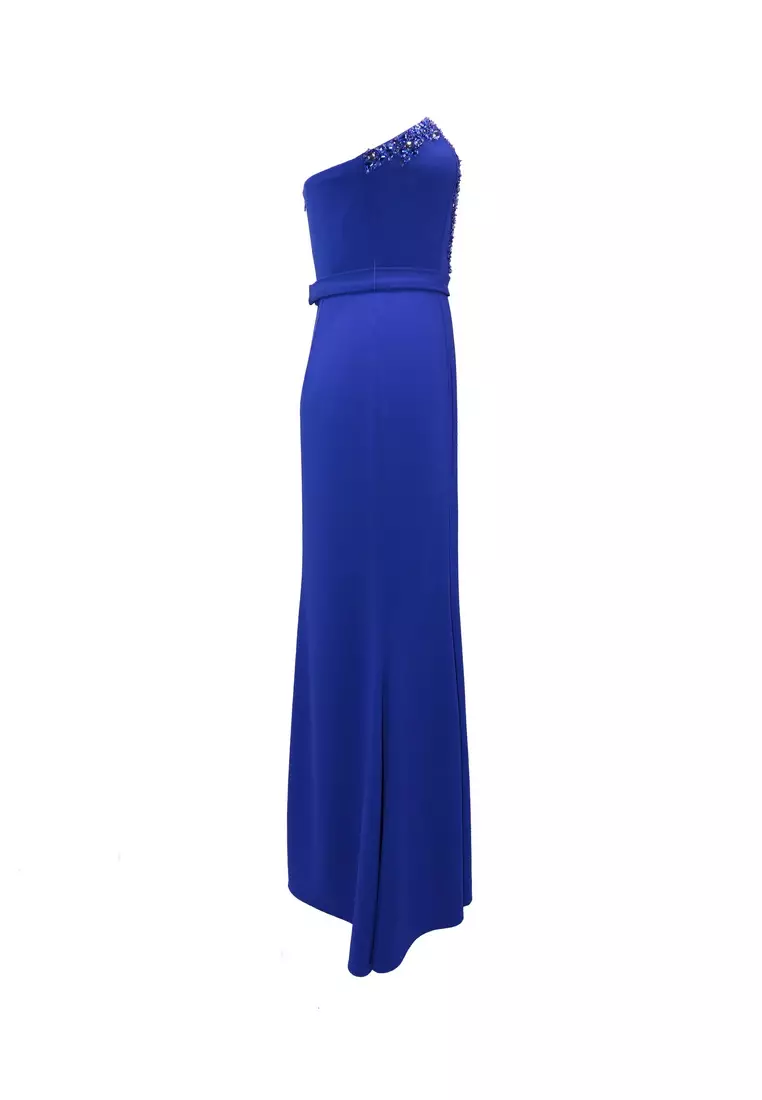 Feminine & Sexy Polyester Crepe Evening Gown