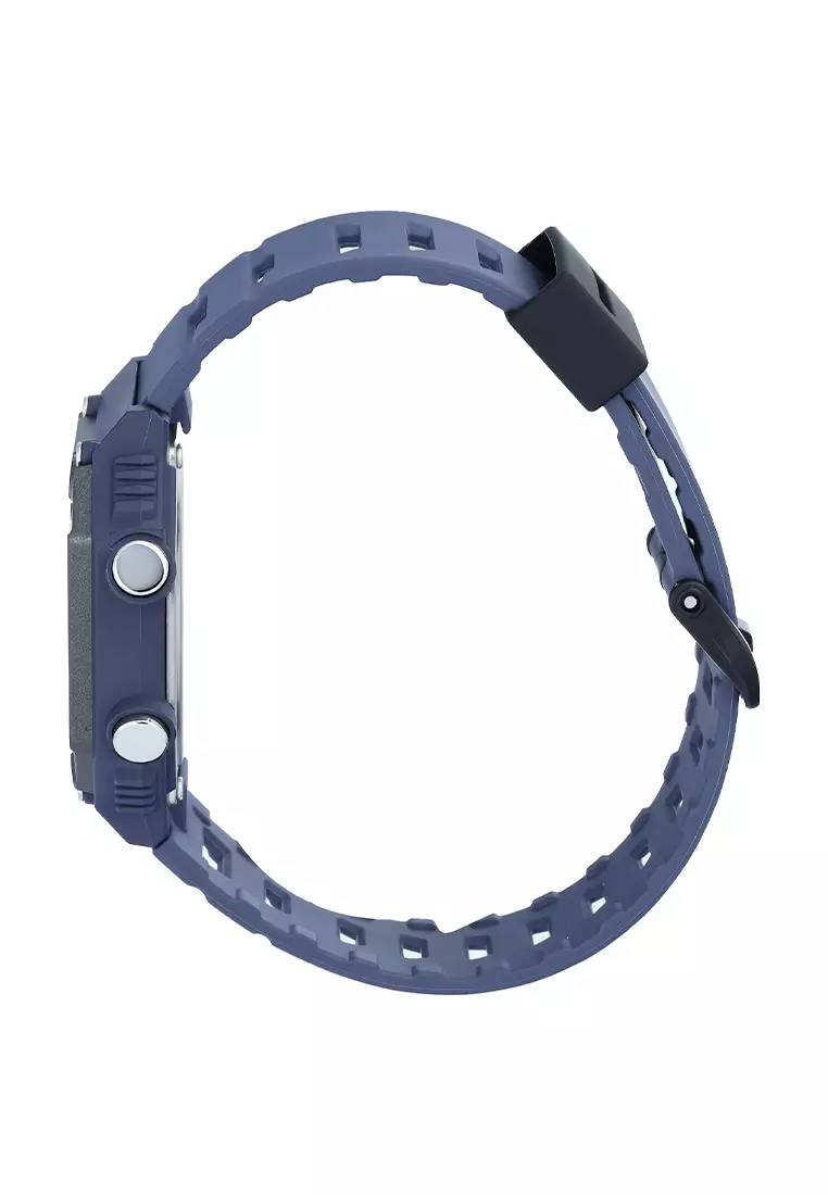 Casio Standard Series - Jam Tangan Digital Pria - Blue Resin Band - WS-B1000-2AV