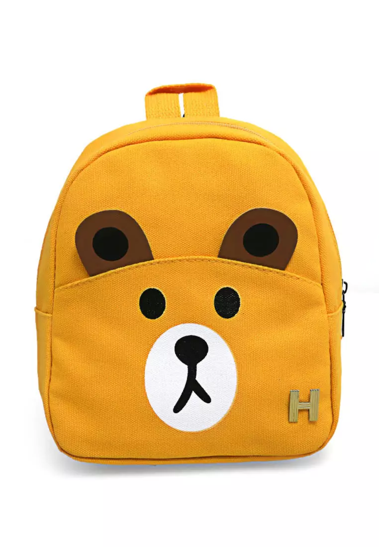 Cellyn Tas Ransel Sekolah Anak Kartun Beruang Lucu Material Canvas ORIGINAL - Yellow