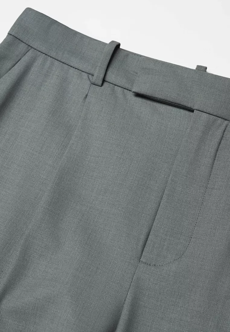 Buy Mango Wool Straight-Fit Trousers 2024 Online | ZALORA Philippines