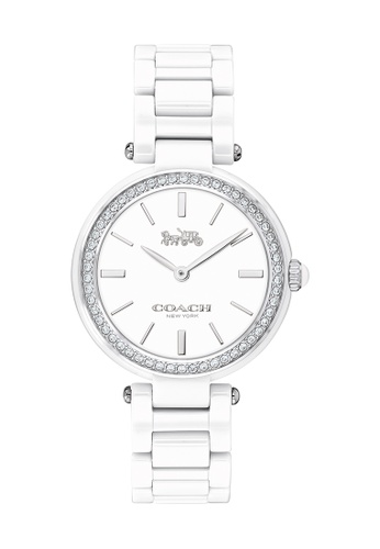 white smart watch