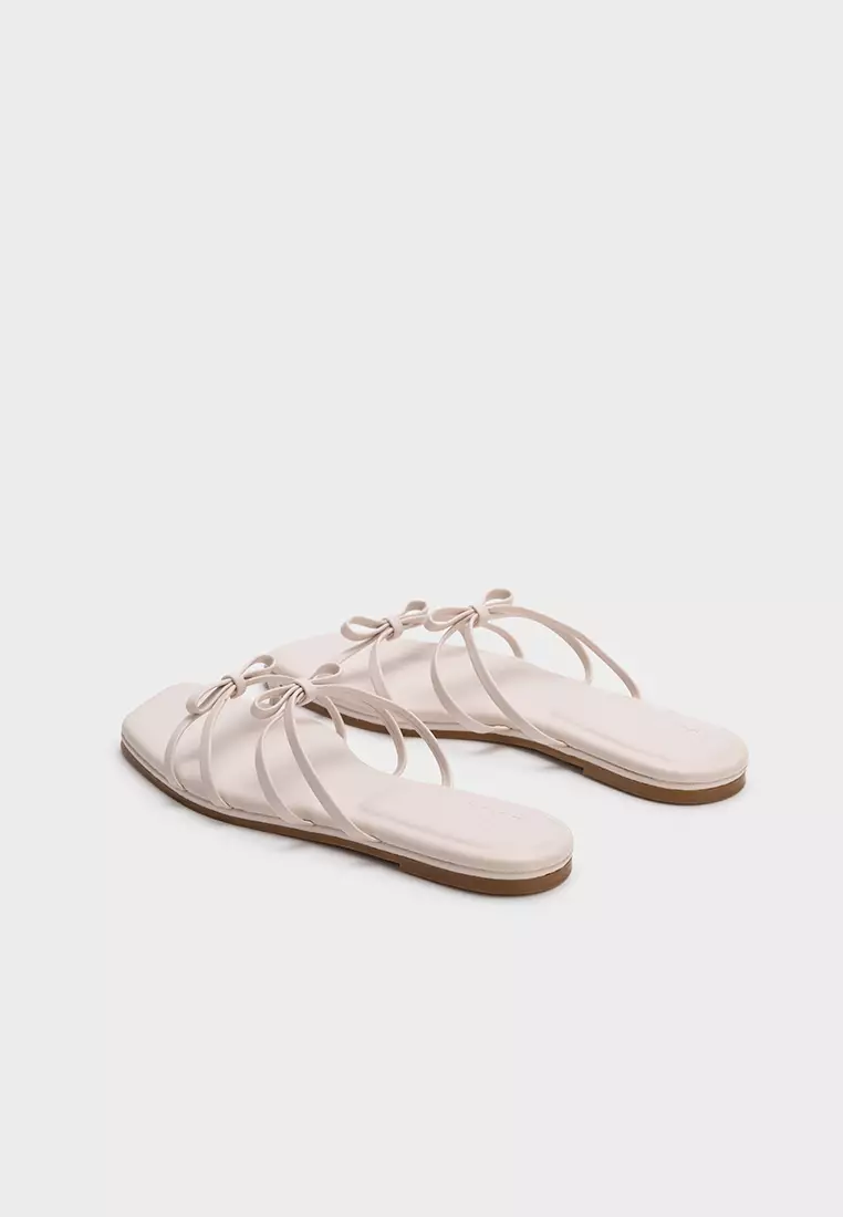 CLOUDFOAM FLAT SLIDES WITH BOW