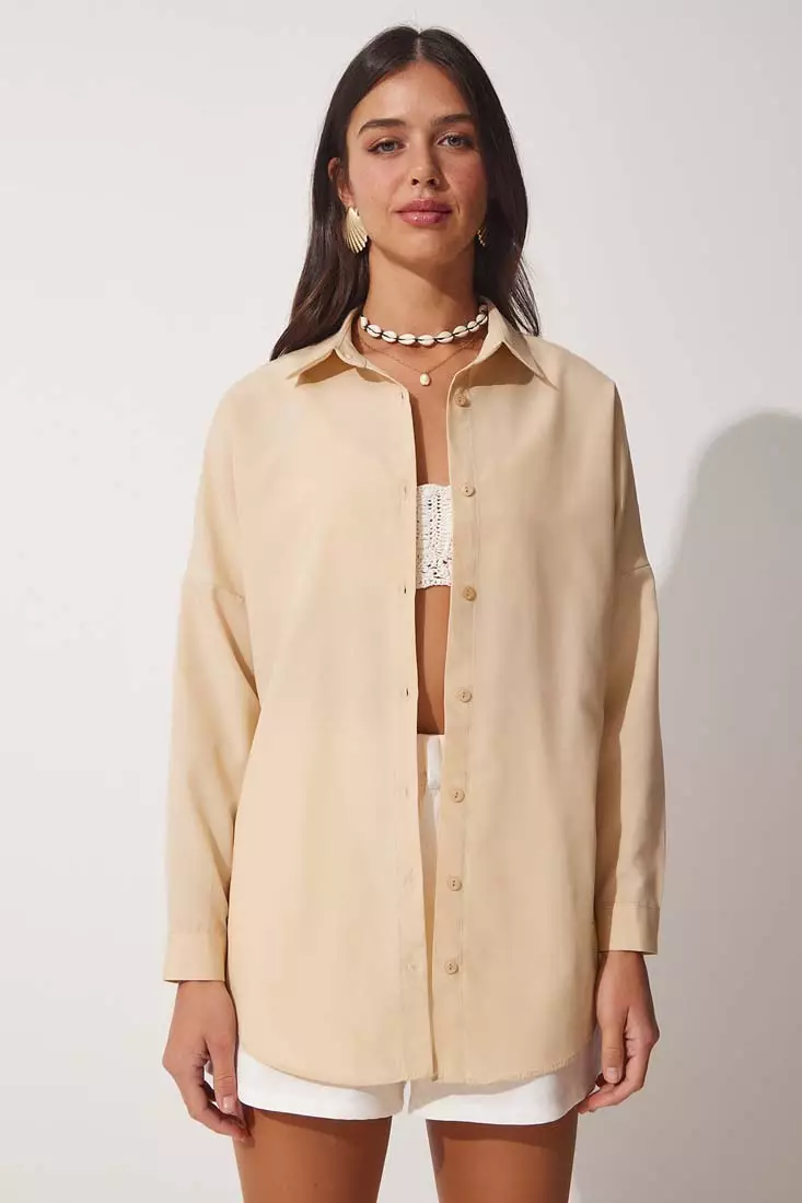 Oversize Long Basic Shirt