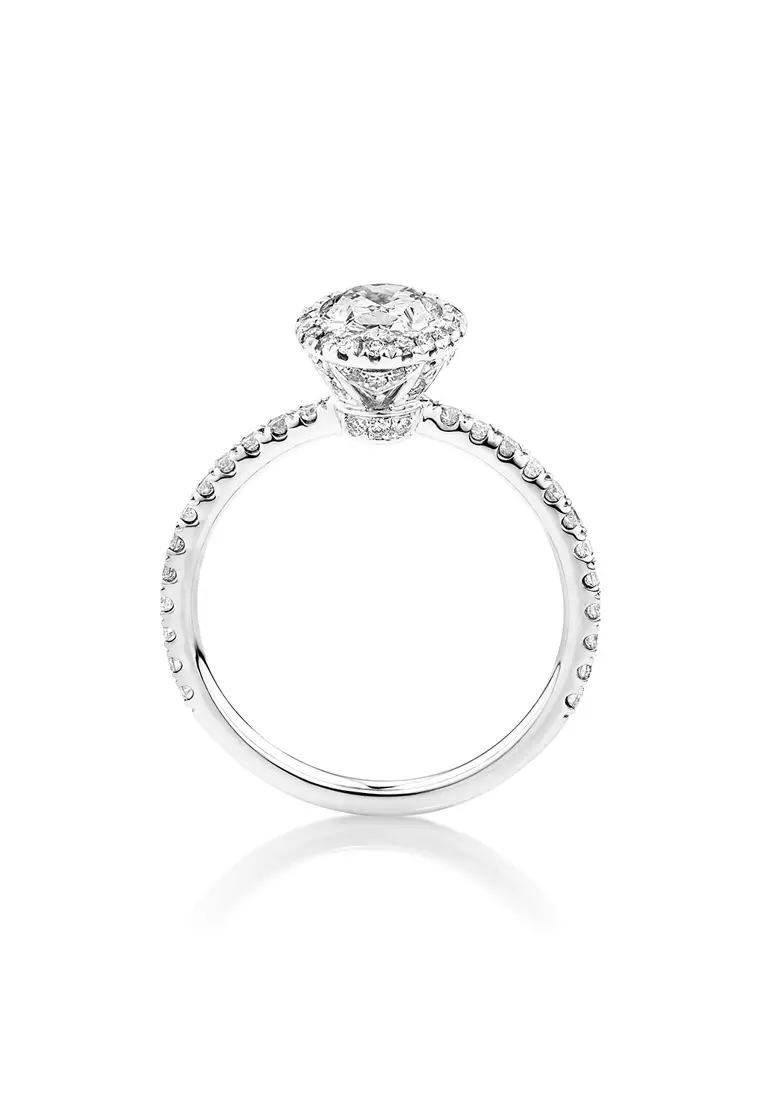 Michael hill oval engagement on sale ring