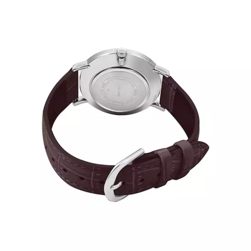 Casio MTP-VT01L-7B2UDF silver kulit coklat
