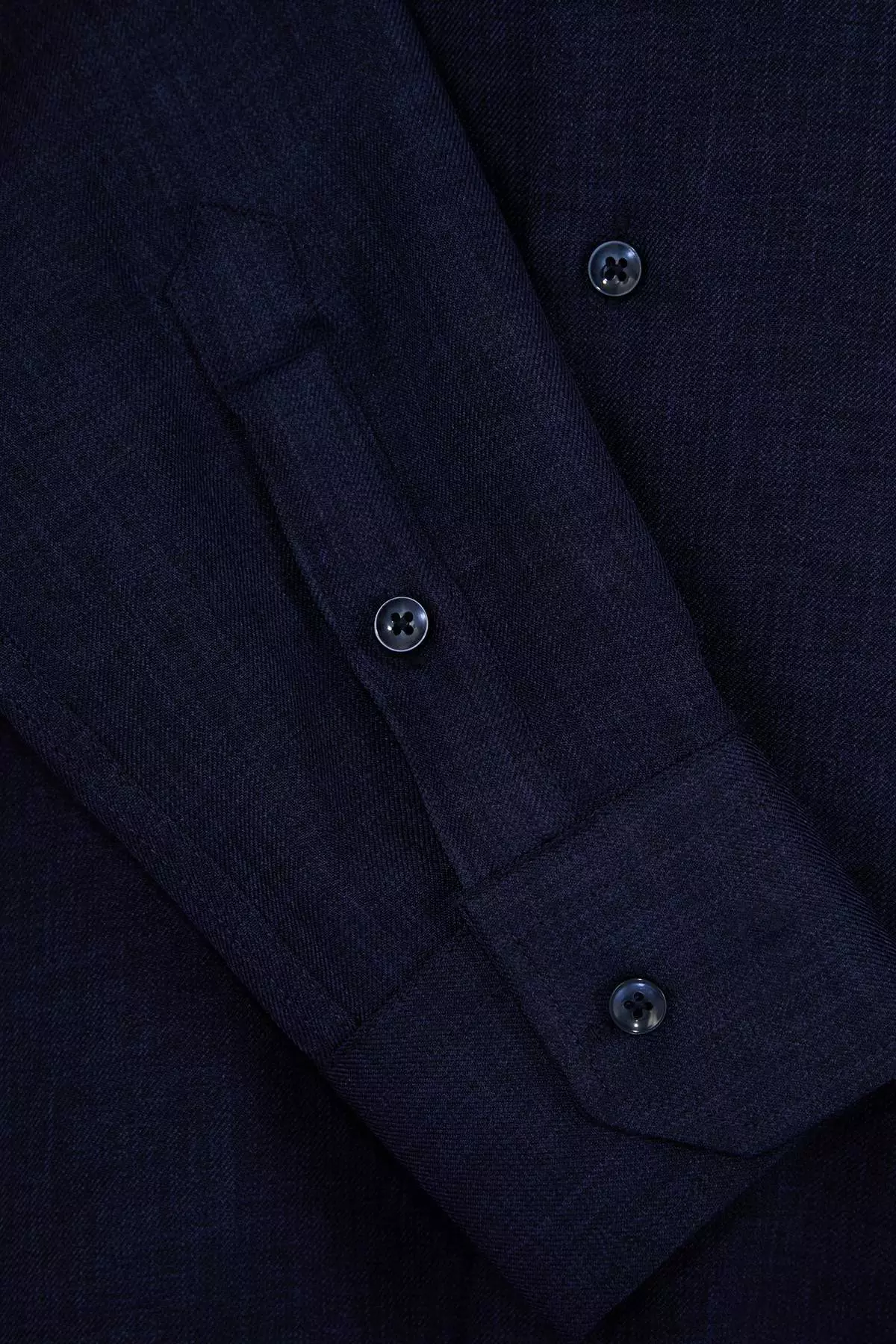 Navy Blue Regular Fit Linen Look Seasonal Men'S Woven Shirt Tmnss26Go00007