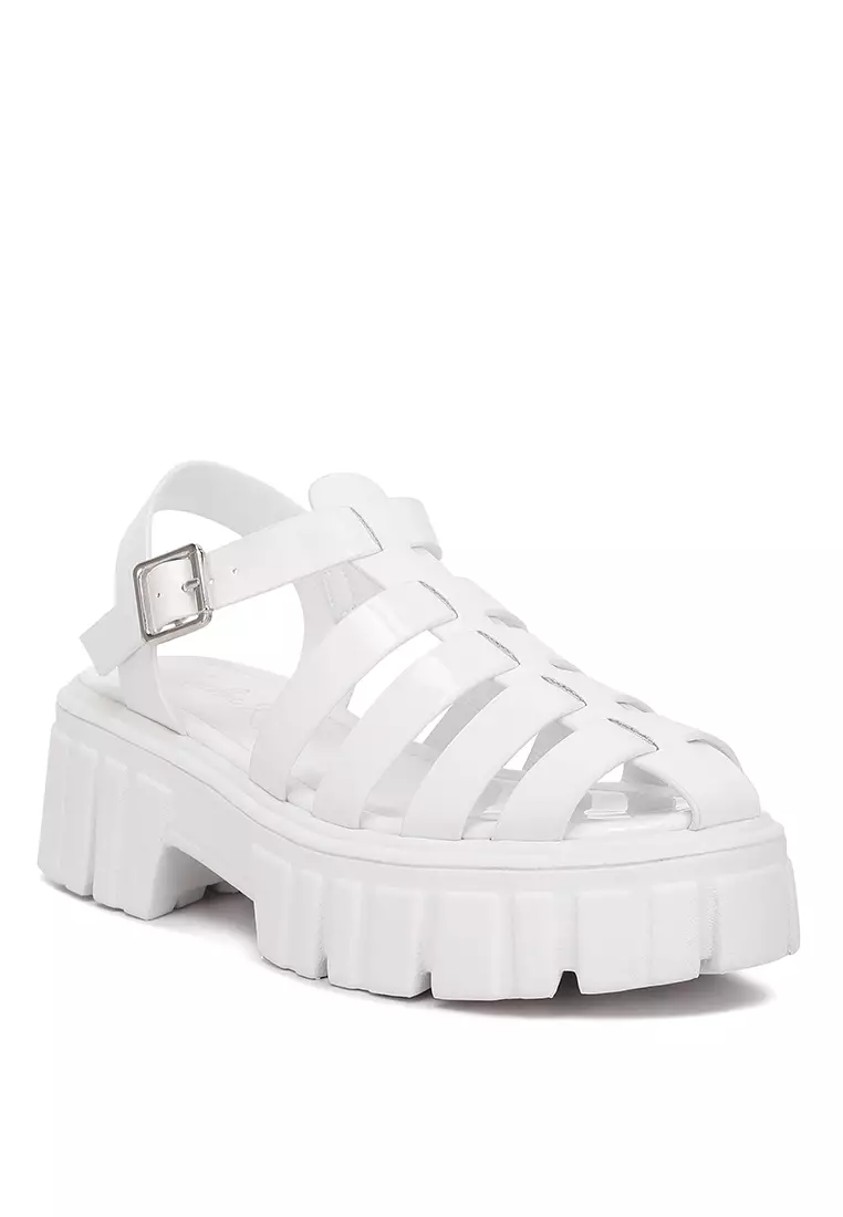 Sandal Gladiator Chunky Warna Putih