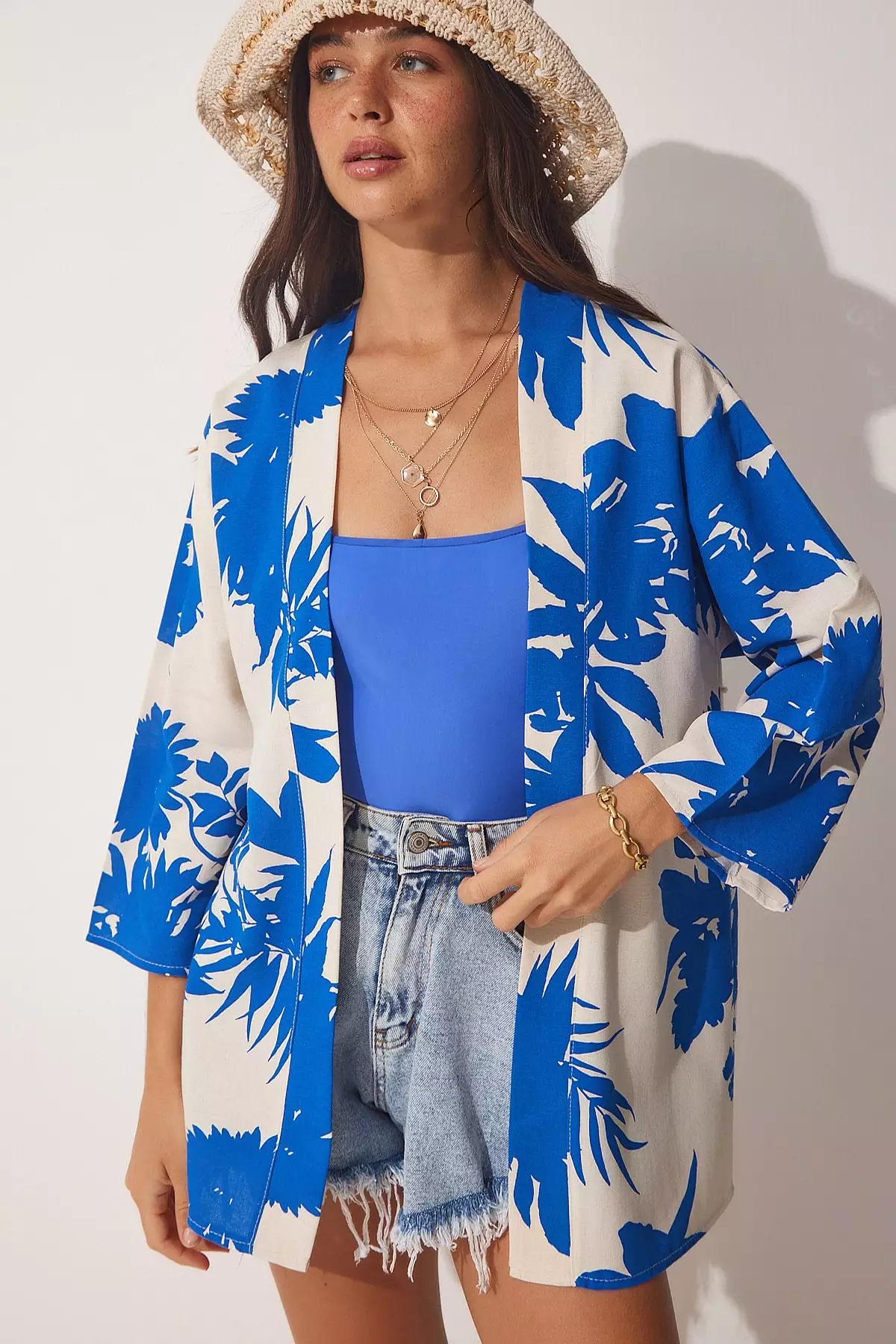 Buy Happiness Istanbul Patterned Beach Kimono Cardigan 2024 Online | ZALORA