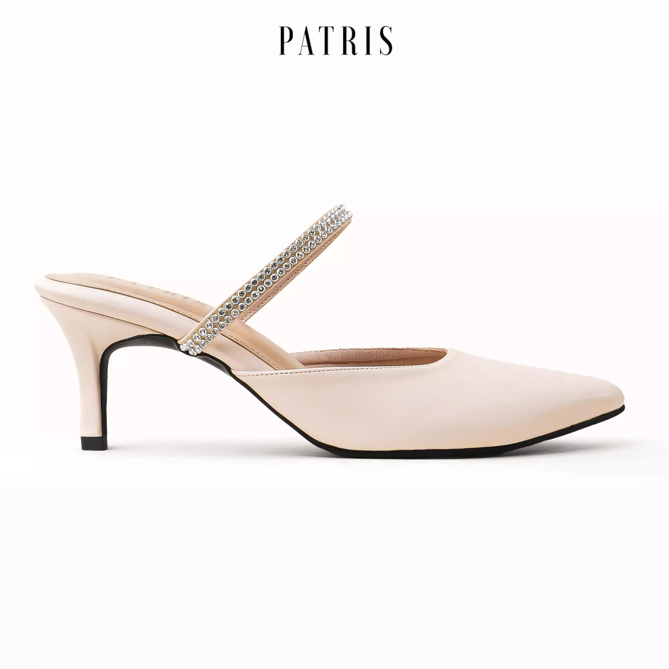 PATRIS Charlene Mules Wanita Heels / Hak 7 Cm
