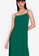 ZALORA BASICS green Low Back Column Dress D0296AAFB3F51AGS_3