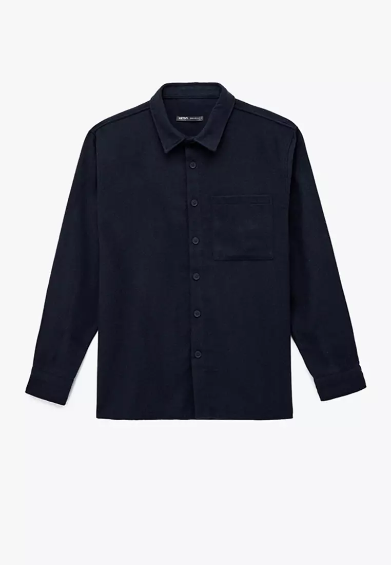 Regular Fit Buttoned Pocket Detailed Long Sleeve Shirt