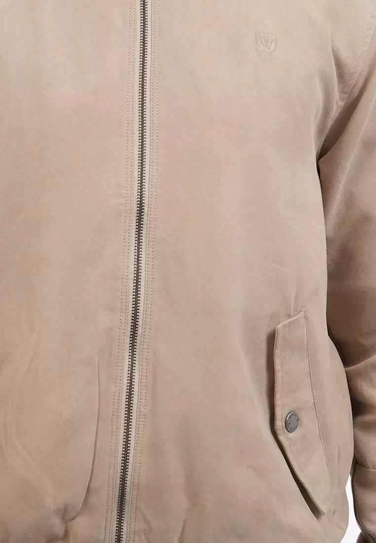 Signature Suede Bomber Jacket