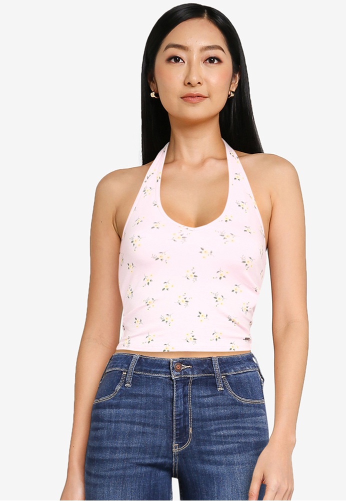 Buy Hollister Halter Top 2022 Online ZALORA Philippines