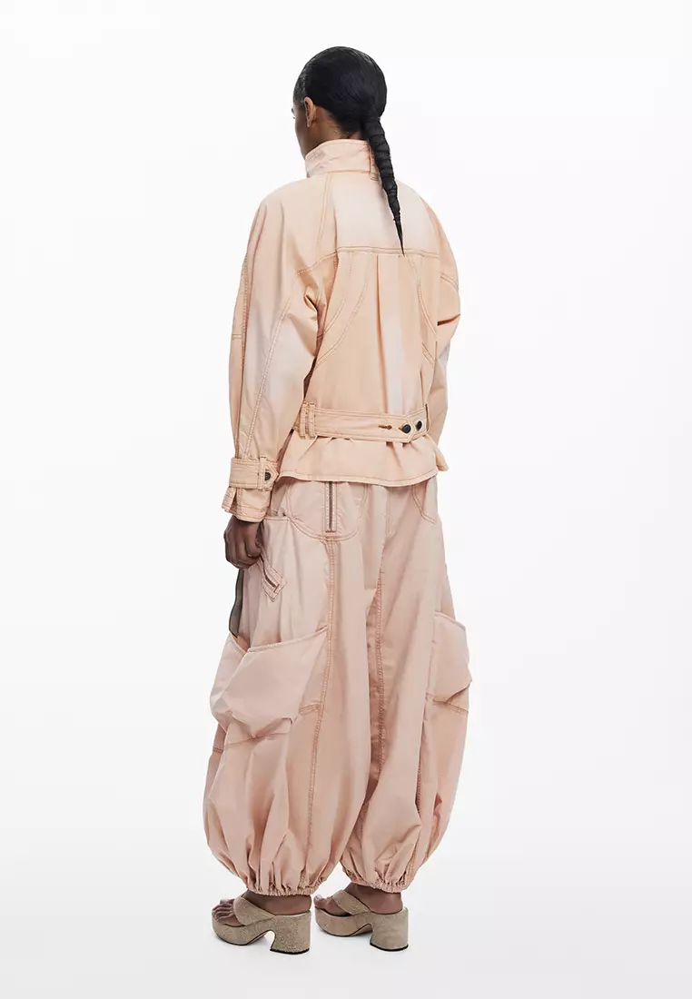 Turtleneck denim jacket