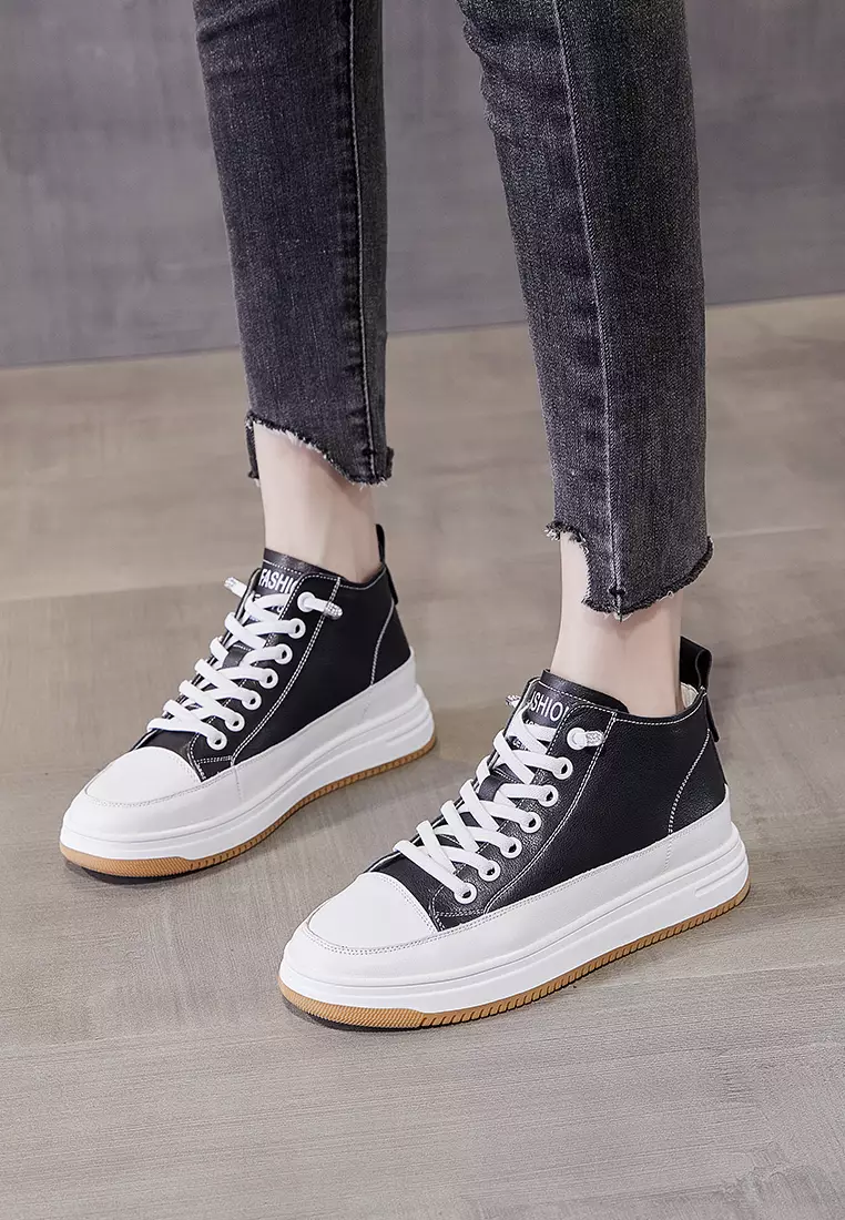 High-top Casual Leather Sneakers RX9303