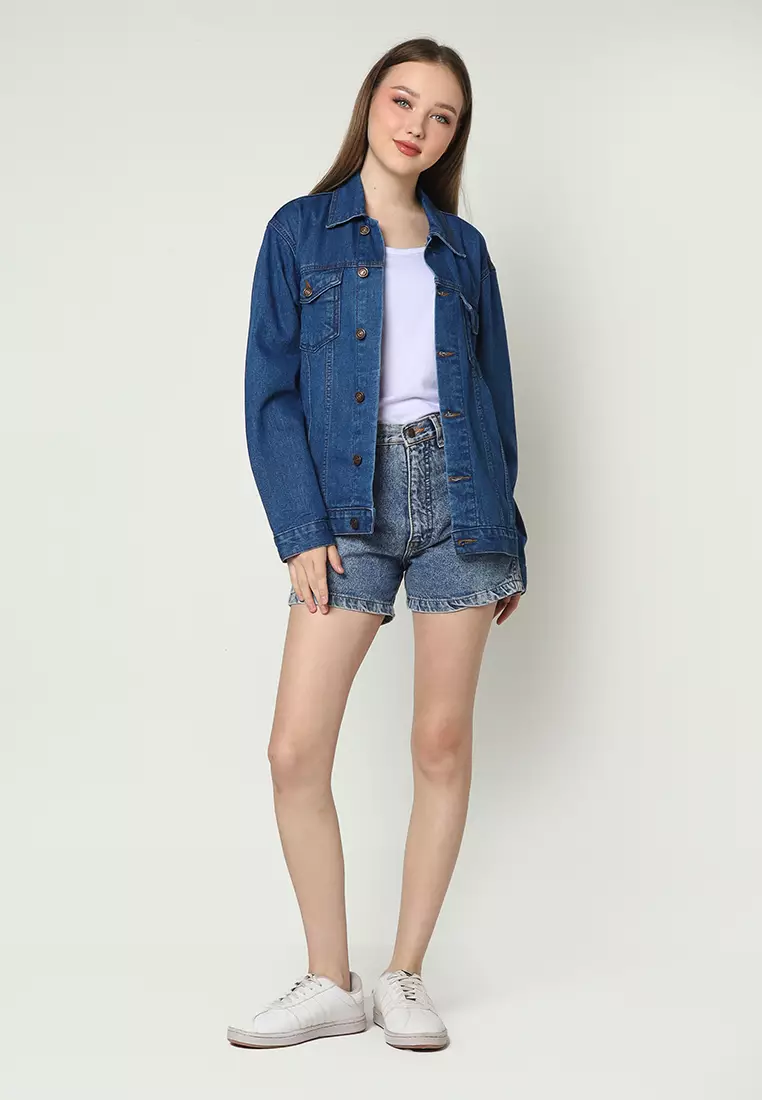 Jaket Denim Wanita Safir Blue 292502