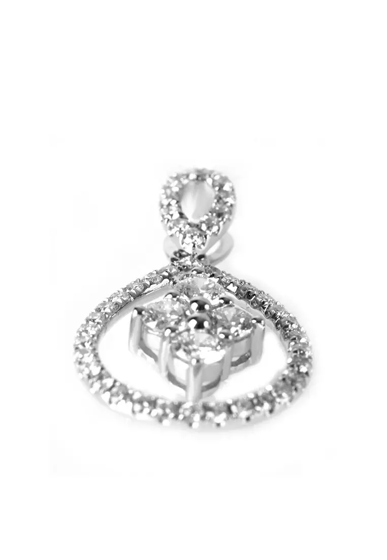 TOMEI Pendant of Candescent Splendour, Diamond White Gold 750 (P4670)