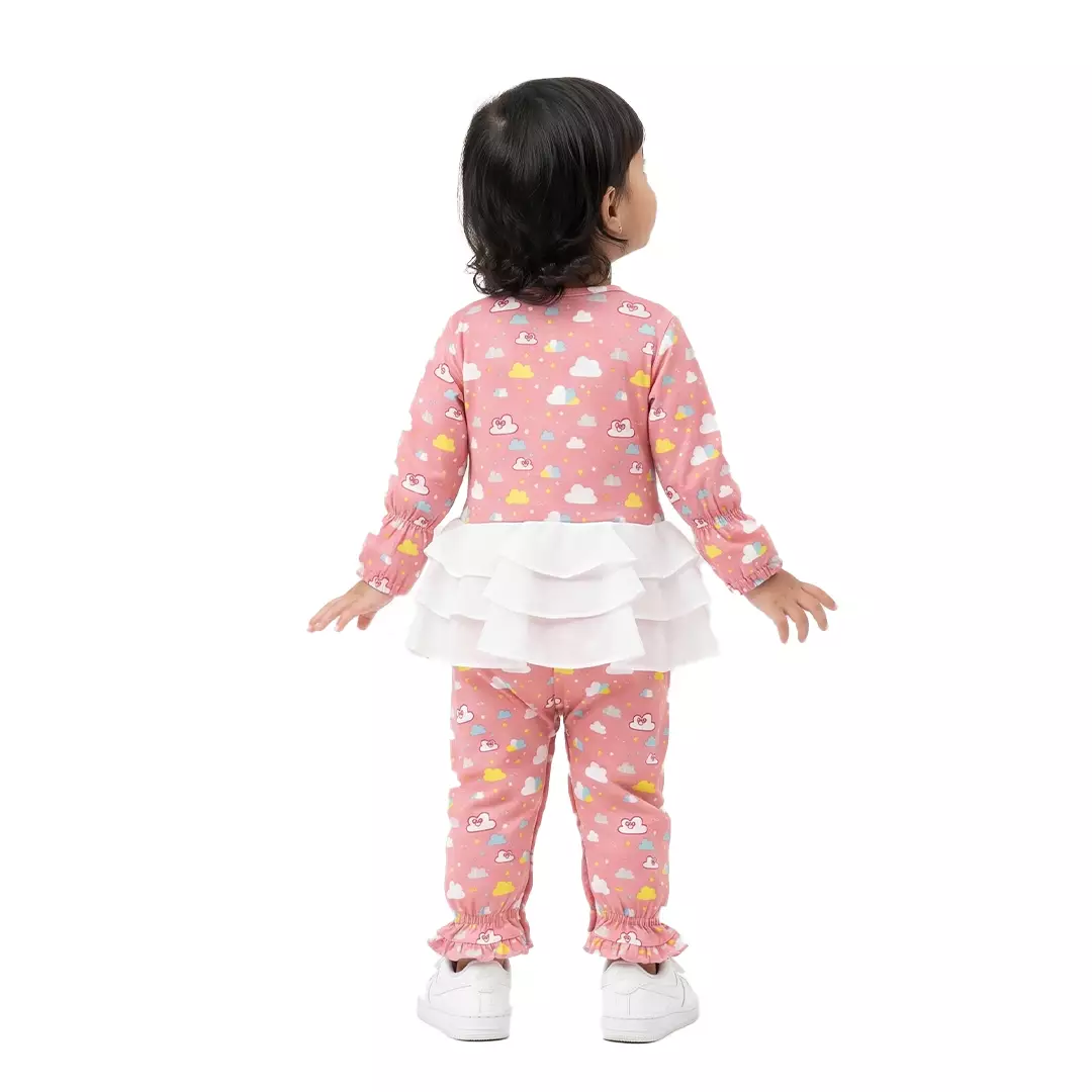 Rabbani - Jumpsuit Bani Batuta Lengan Pendek Sakura Z1M Exclusive - Light Pink