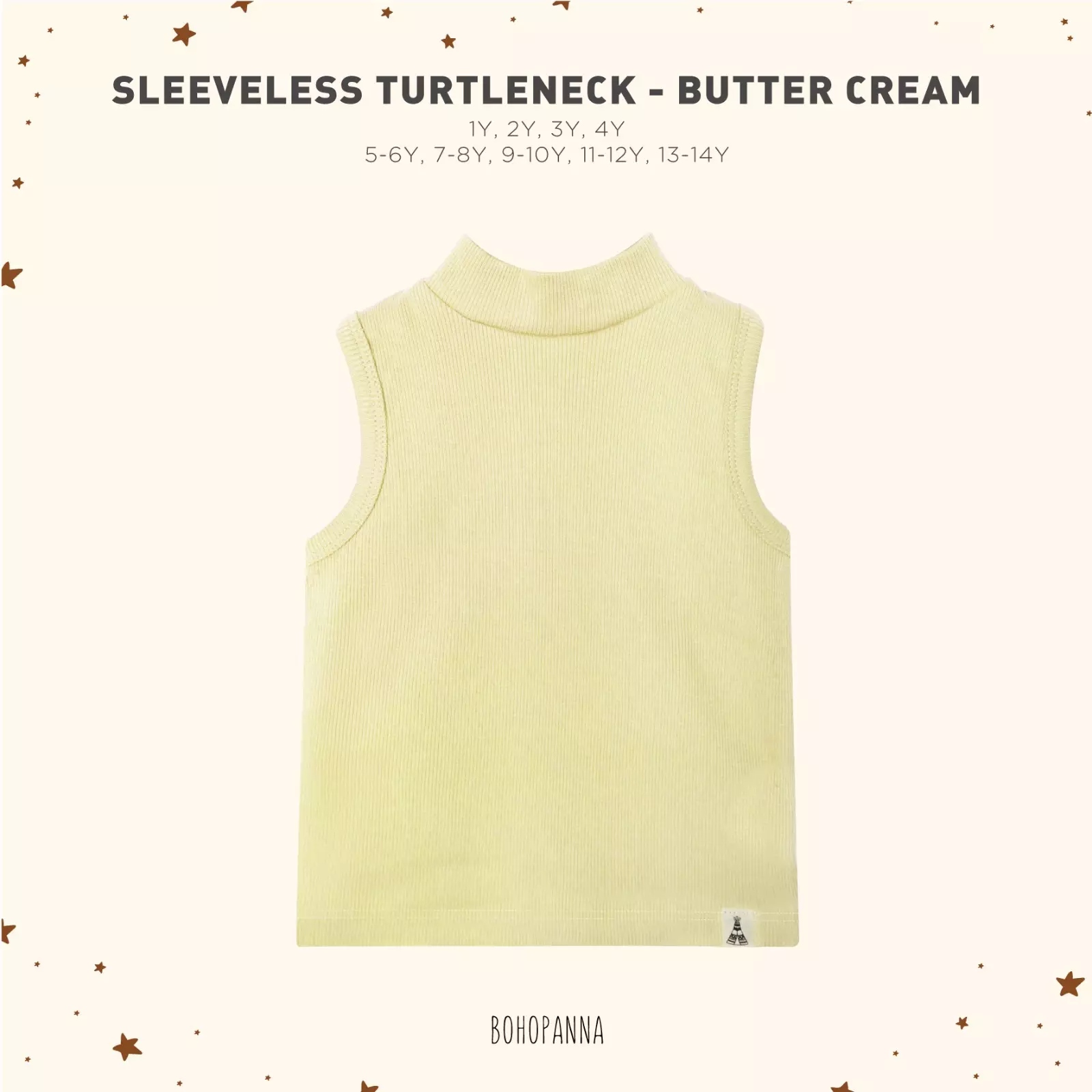 BOHOPANNA - SLEEVELESS TURTLENECK - KAOS ANAK