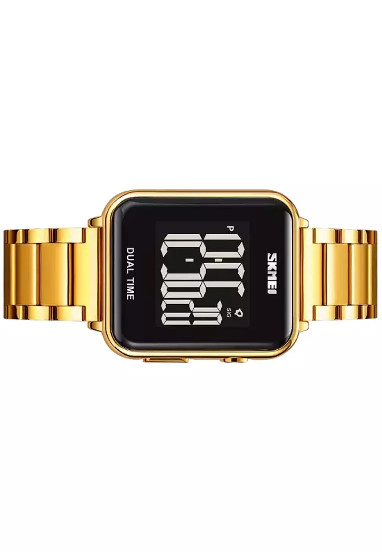 Jam Tangan Digital Pria Waterproof Many Function Strap Tali Material Stainless Steel IR03 ORIGINAL