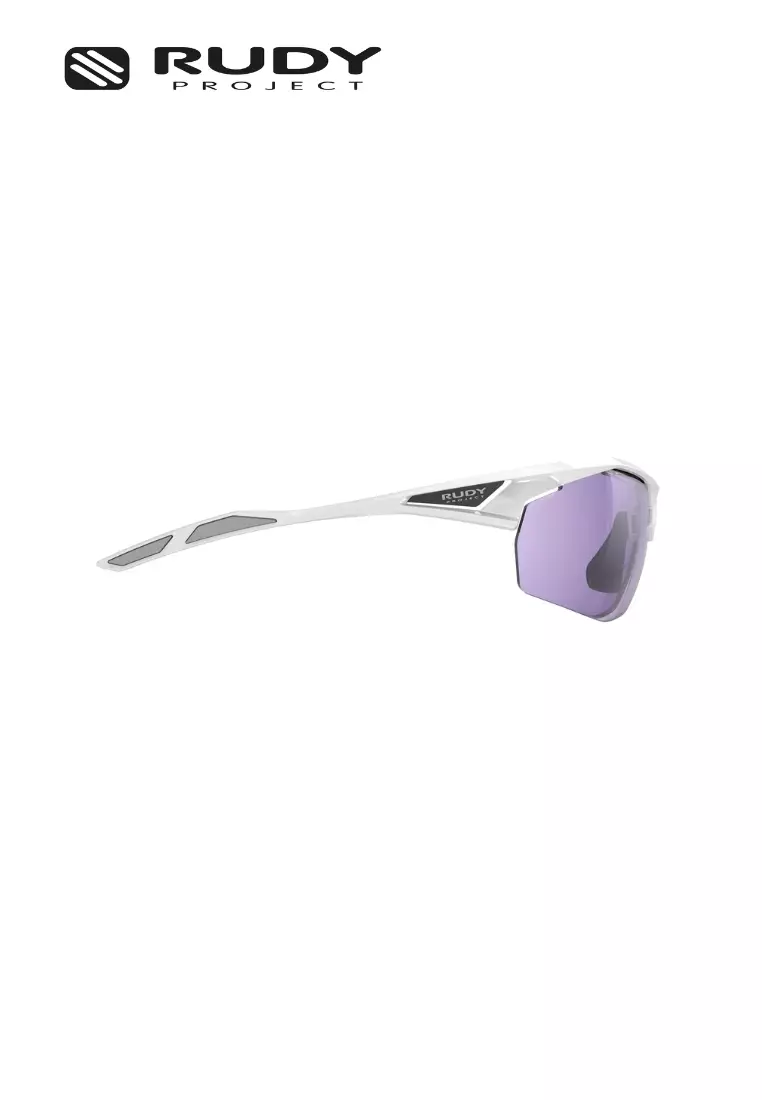 Sydus Sports Performance Sunglasses – White Gloss ImpactX Purple | UV