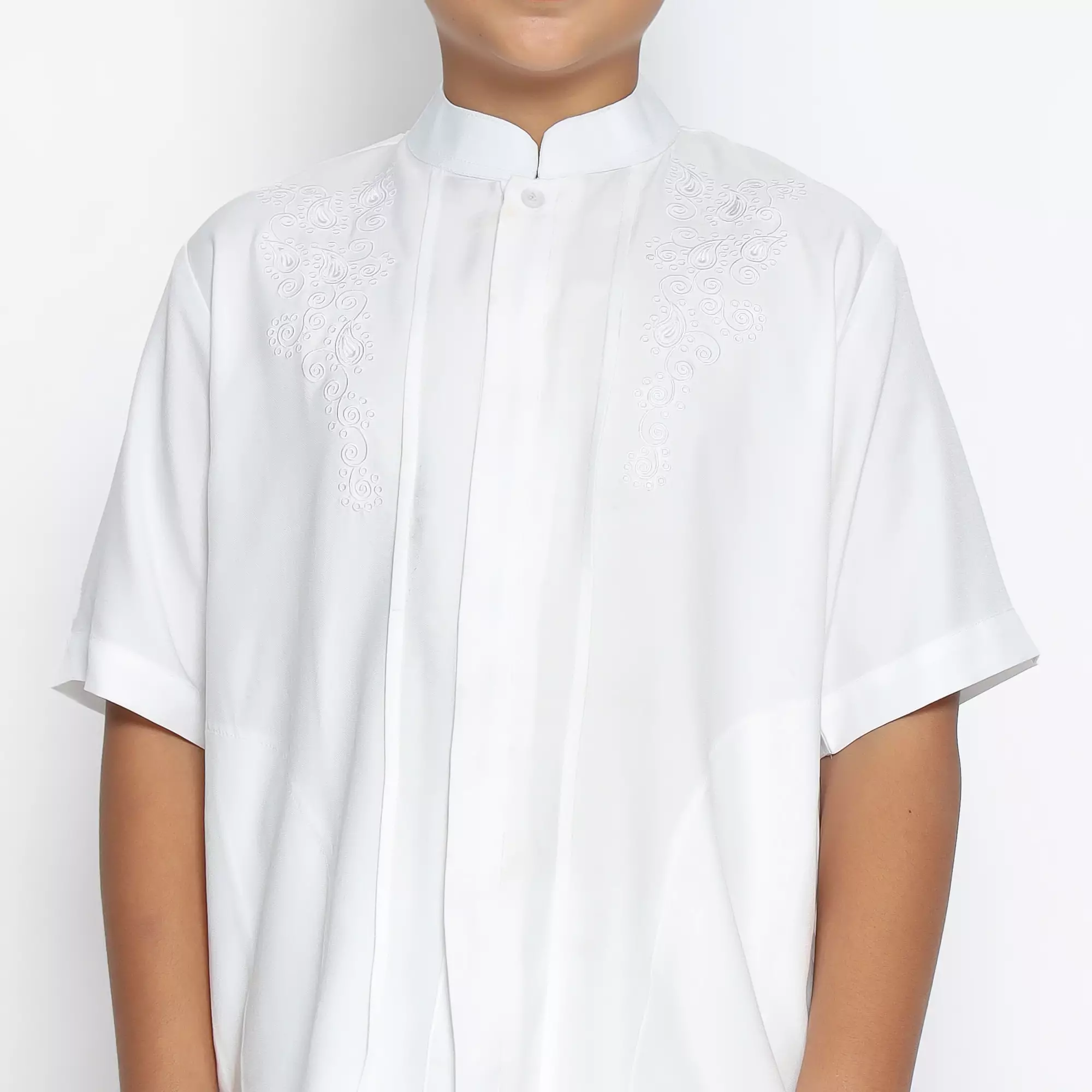 Baju Koko Anak KKA 41 White Lengan Pendek