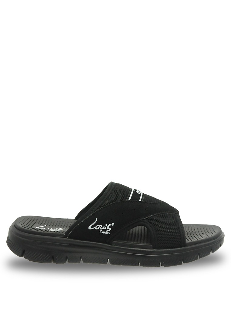 Louis Paneled Flat Sandals
