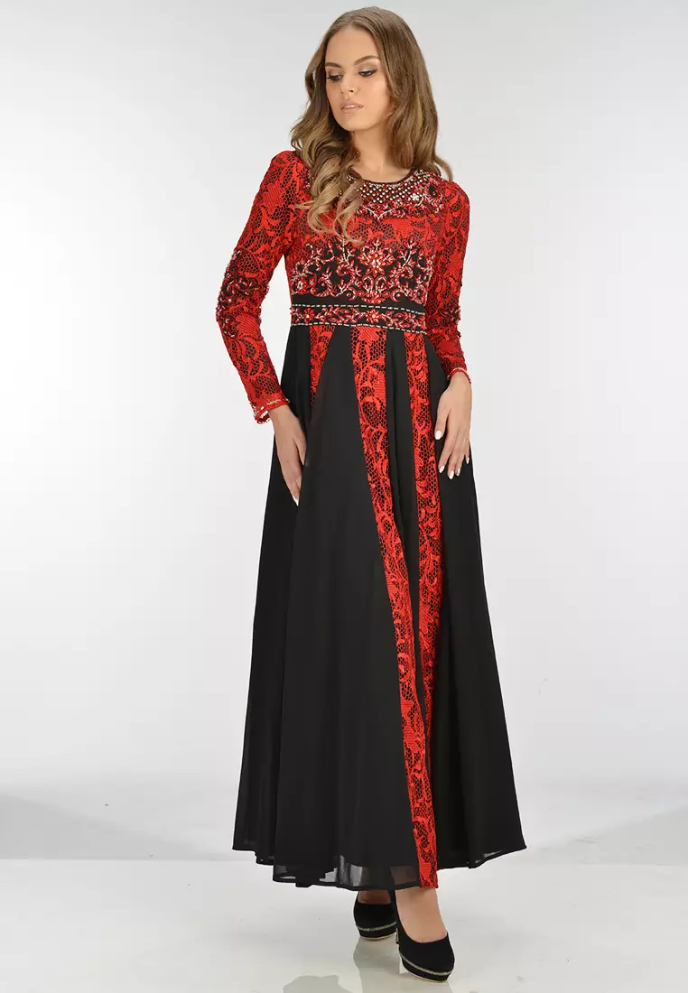 Bibiq Gamis Brokat Sifone Sutra