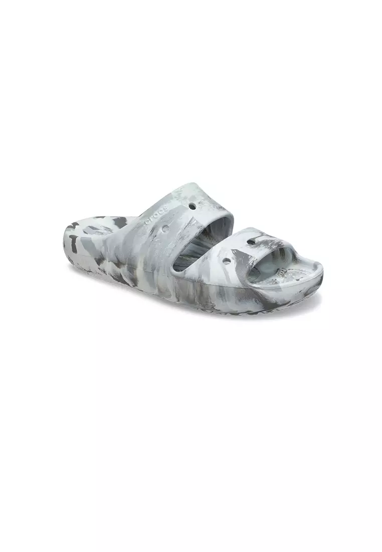 Discount on Crocs  shoes - SKU: Classic Marbled Sandal V2 in Moonlight Multi