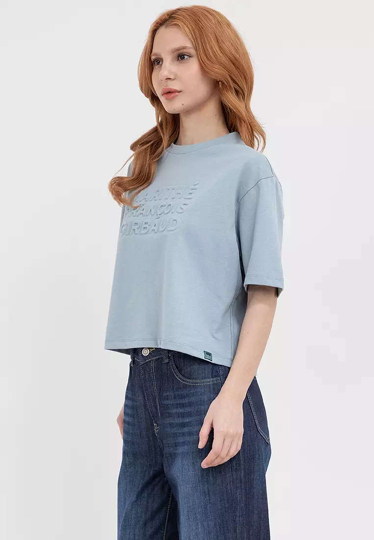 Ladies Organic Emboss Boxy Tee