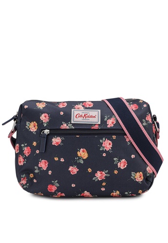 Cath Kidston navy Wimbourne Rose Double Zip Bag 61020AC30AFB15GS_1