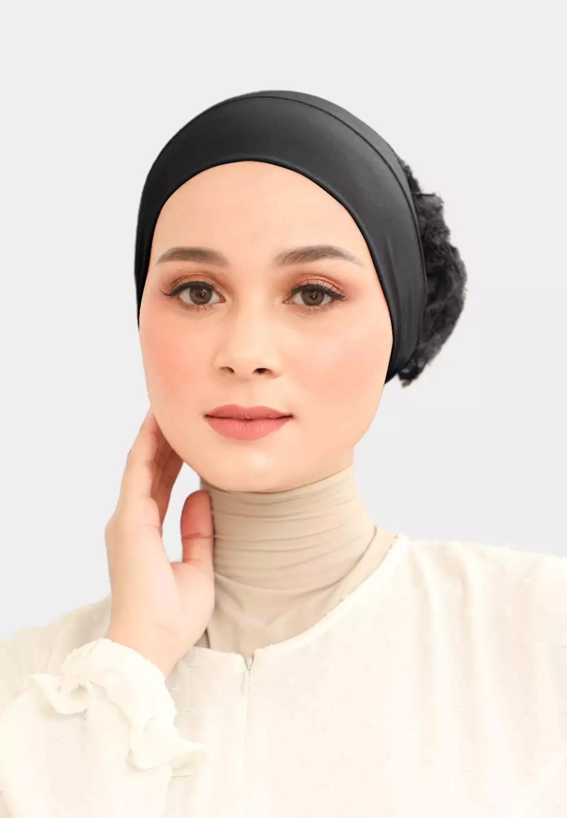 Ciput Hijab Brukat Inner Turkey Brocade - Midnight