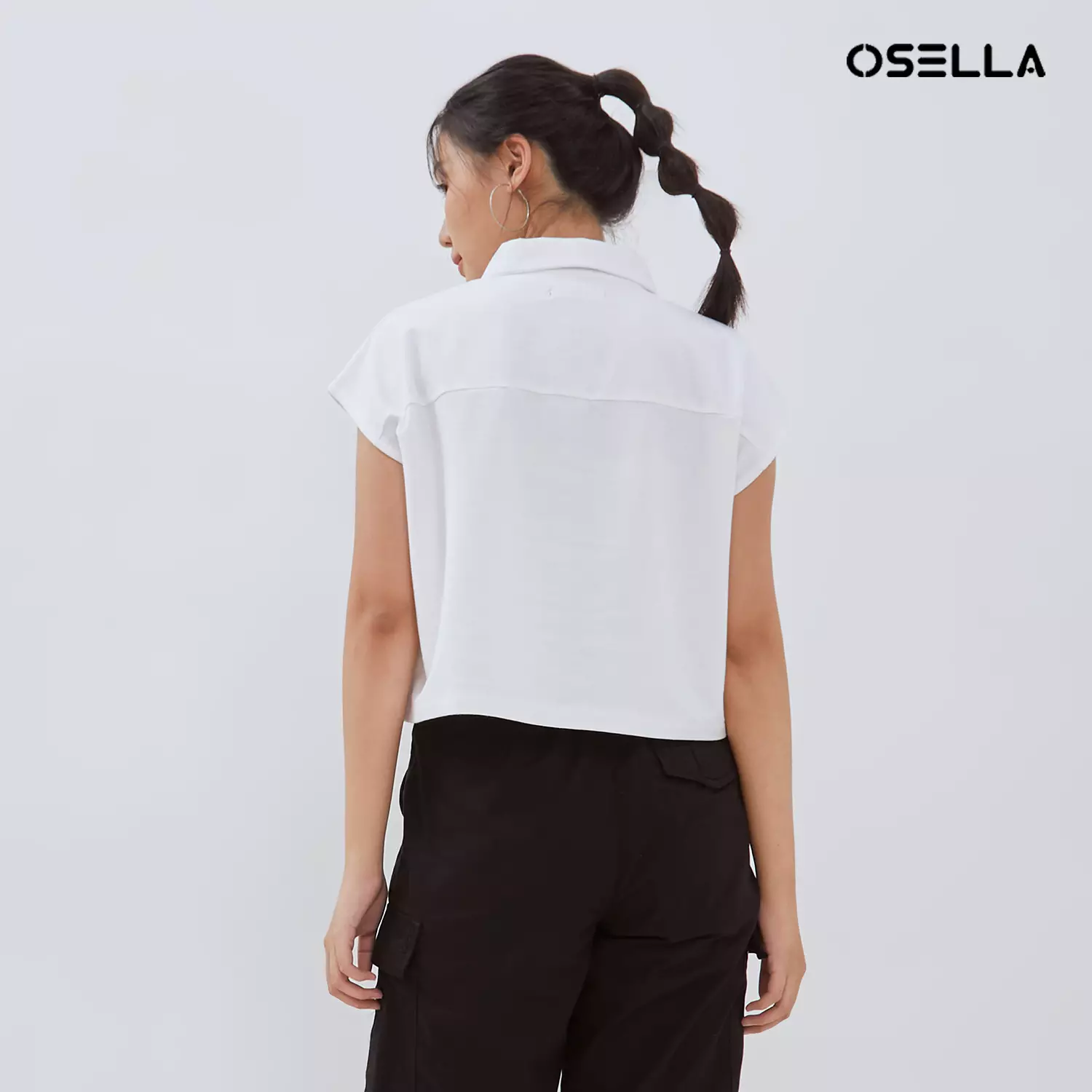 [NEW] Osella Sleeveless Collar Shirt 21714003 | Kemeja Wanita