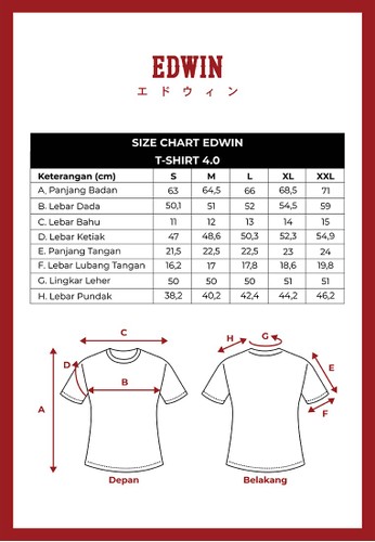 Jual Edwin Jeans Edwin Jeans Unisex 4 0 Limited Edition T Shirt Cruise Ship Maroon Lengan Pendek Man Original Zalora Indonesia