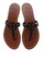 TORY BURCH black Gabriel Flat Thong Sandals (nt) 619CESH64229B5GS_4