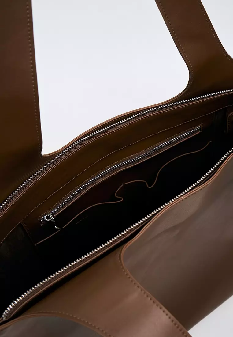 Pu  Customizable Work Bag with Zip Closure