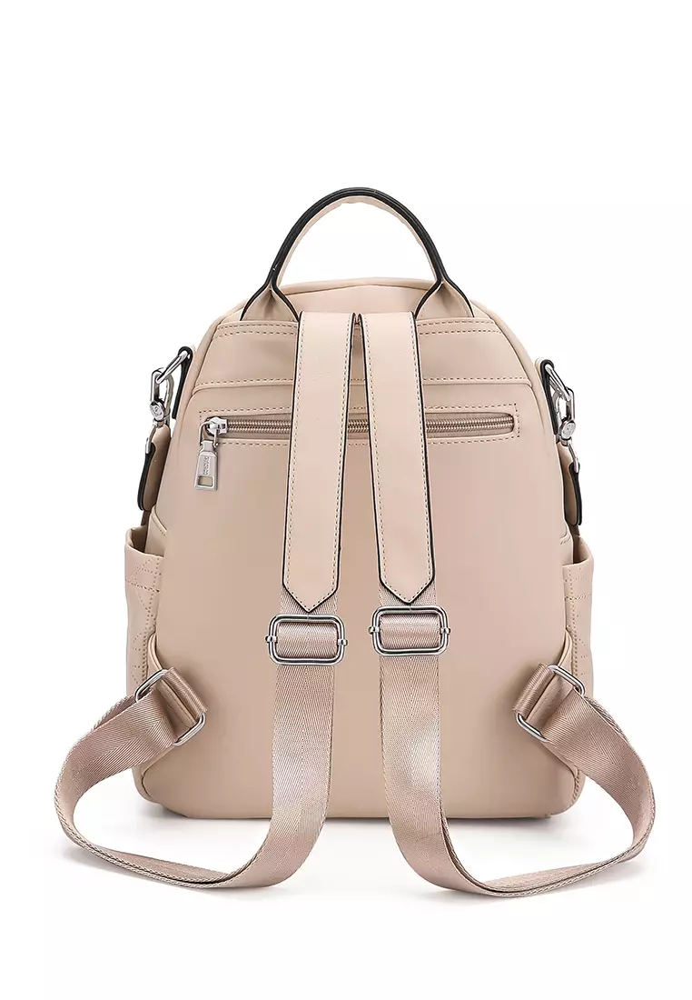 GYKACO SORAN Beige - Tas Ransel Wanita - Fashion Backpack (IMPORT)